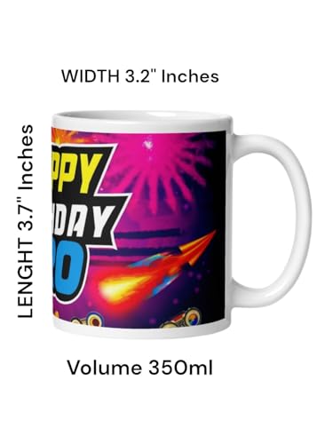 Image of Better Gift Flowers Happy Birthday Bro Mug, Round Shaped Multicolor Themed Coffee Mugs, Mug for Gifting, Gifting Items for Family, Friends & Closed Ones