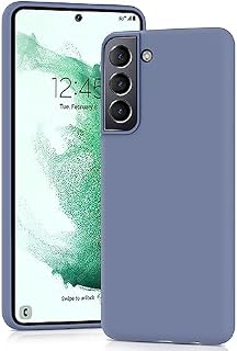 YATWIN Silicone Case for Samsung Galaxy S22 5G, Soft-Touch, Shockproof, DustProof, Antiskid Full Body Armour Phone Cover for Samsung Galaxy S22 5G - Lavender Grey