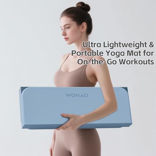 Image of 7-Fold Yoga Mat 70 inchx24 inch - 1 /2 Inch Thick Folding Exercise Mat, Compact Non-Slip TPE Mat for Travel, Storage, Yoga & Home Gym, Lightweight & Portable