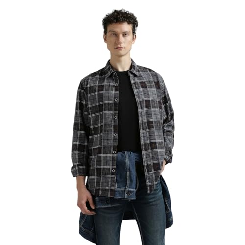 Image of Pepe Jeans Men's Regular Fit Full Sleeve Checkered Cotton Casual Shirt | Check Shirt for Man | Smart & Stylish | Multiple Styles | Mens Casual Shirts