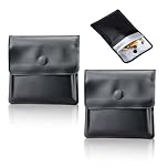 2 Pcs Portable Pocket Ashtrays, Portable Cigarette Ash Portable Compact and Fireproof Pocket Ashtrays Smell Proof Bag Cigarette Case Accessories Litter Tray