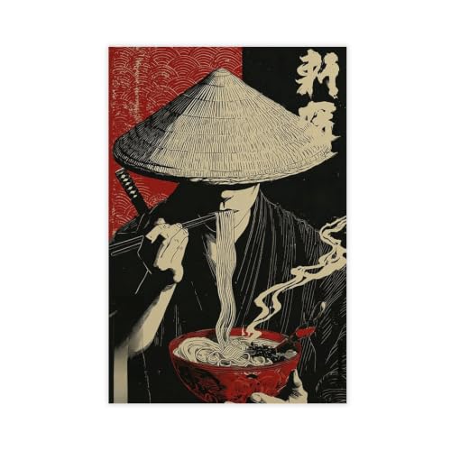 Poster samouraï pour habiller un mur vide de chambre ou salon