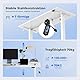 Agilestic Höhenverstellbarer Schreibtisch 120 x 60 cm, Stabiler Schreibtisch Höhenverstellbar Elektrisch mit Memory-Handsteuerung, Ergonomischer Steh-Sitz Tisch Computertisch, Weiß