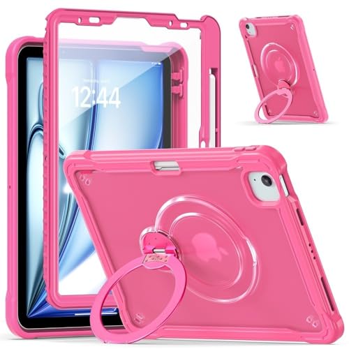 Étui iPad Air 5e génération 10.9 2022 rose coque complète antichoc