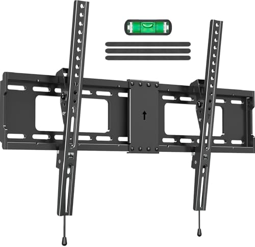 ELIVED Tilting TV Wall Mount for Most 37'-85' TVs Up to 132 lbs, Low Profile Tilt Mount Fits 24'/18'/16' Wood Studs, Wall Mount tv Bracket Max VESA 600x400mm, YD1038