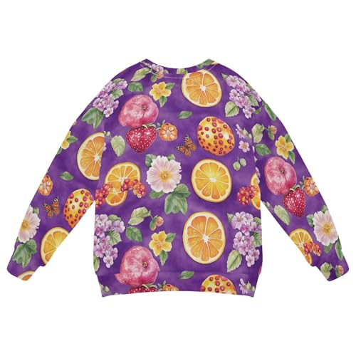 JUNZAN Beauty Cloudberry Fruit Purple Little Boys Sweatshirt Hoodie Long Sleeve Outerwear for Kids Party 4T2