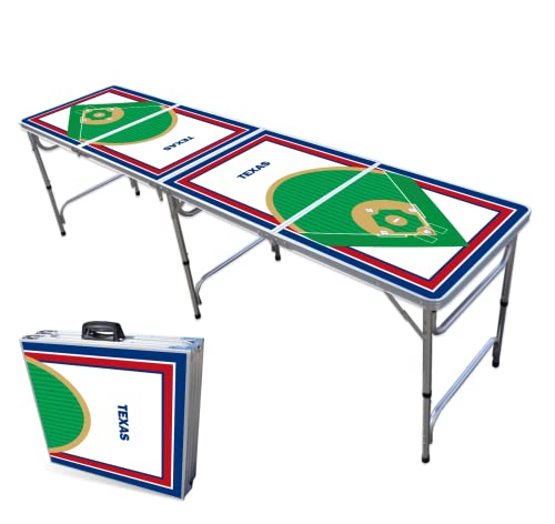 8-Foot Professional Beer Pong Table - Texas Baseball Diamonds
