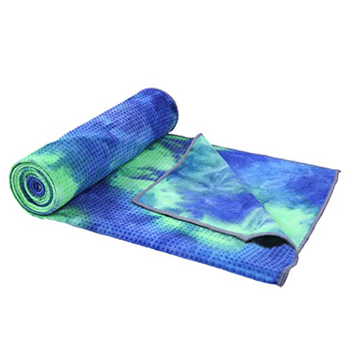 Eleusine Yoga Mat Towels,Quick Dry Non Slip Grip Pilates Towel, Extra Long 183 * 63cm