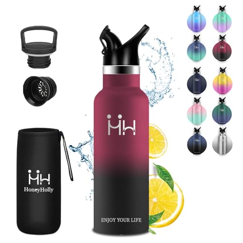 Eliciya 水筒 750ml 真空断熱 保温・保冷効果 炭酸対応 スポーツボトル 広口設計で飲み物の注ぎやすさ 滑り止め塗装が施された表面 布袋付きで収納と携帯に便利 ハンドル付きで軽量なデザイン 防漏構造と高耐久性を実現 ステンレスボトル 男女兼用