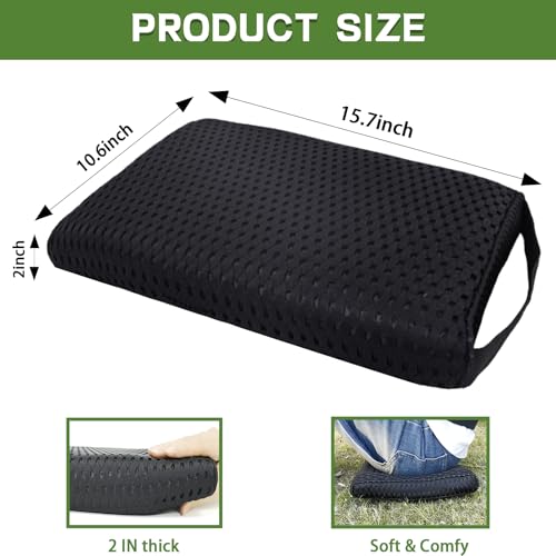 Esme L&H Stadium Seat Cushions, 3D Fabric Bleacher Cushion, Breathable, Soft, Thick and Lightweight, Portable Stadium Seat Cushion for Bleachers or Any Outdoor Events Use - Thumbnail 6