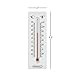Hide a Key for House, Car, and Safe Keys- Temperature Reading Indoor and Outdoor Working Wall Mount Thermometer with Key Storage by Stalwart