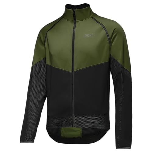 GORE WEAR Men's Cycling Jacket Phantom, GORE-TEX INFINIUM, Utility Green/Black, L - Image 3