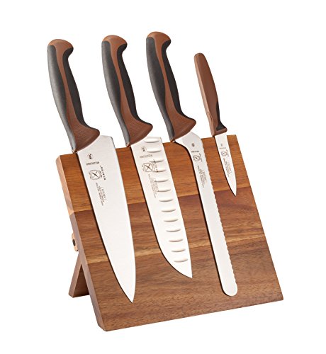 Mercer Culinary Millennia Colors 5-Piece Magnetic Board Set With Chocolate Handles, Acacia #TOP1