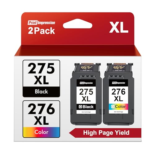 PG-275XL/CL-276XL Ink Cartridge Combo Pack Replacement for Canon 275 and 276 Ink cartridges for...