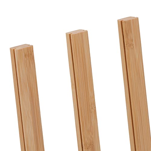 Relaxdays Kapselhalter für Dolce Gusto, Kaffeekapselhalter für 24 Kapseln, Kapselständer Bambus, HBT: 36x30x12 cm, Natur