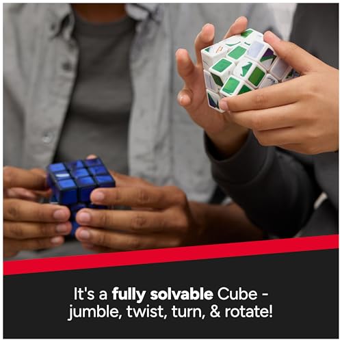 Image of Rubik's Cube, Batman & Joker Cubers, Amazon Exclusive 2-Pack, DC Comics Collectible Fidget Toy & Desk Decor, Challenging Brain Teaser for Fans of Batman Toys, for Ages 8 & Up