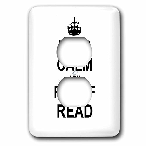 Cubierta de enchufe multicolor Keep Calm Adn Proof Read ideal para oficinas y estudios. 3