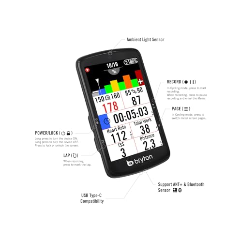 GPS Bryton Rider S810 E compteur de vélo tactile pour cyclisme - 4