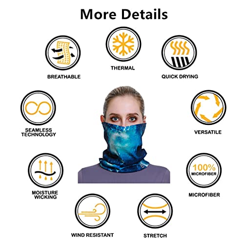Image of VANCROWN Headband Neck Gaiter Head Wrap Headwear Face Mask Magic Scarf Bandana for Men and Women