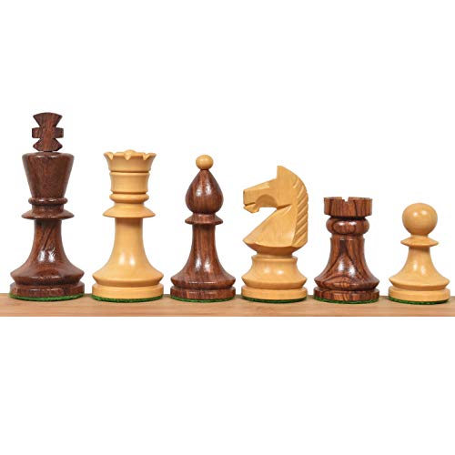 Pièces d'échecs roumaines hongroises pour sublimer vos soirées de jeu en bois de rose