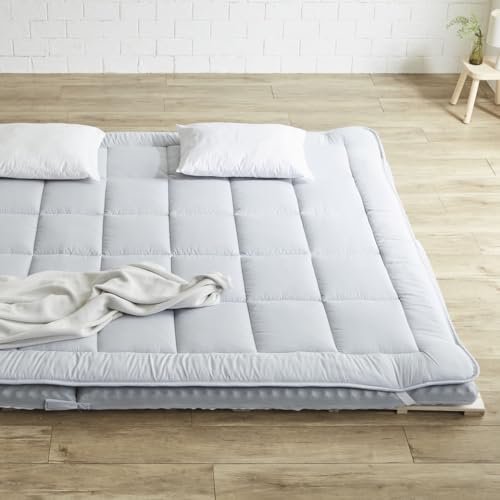 ネルコンシェルジュ ファミリー敷き布団 専用【敷きパッド】単品 280サイズ 洗い替え 買い替え 四隅ゴム ワイドサイズ 防ダニ 抗菌 防臭/グレー