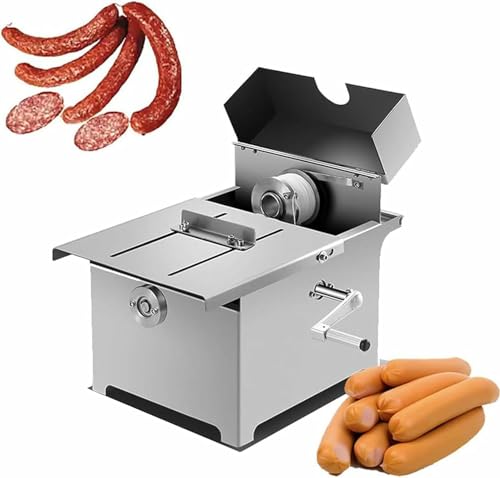 Máquina manual de atado de salchichas, longitud y modo ajustables para una fácil preparación de salchichas y jamones