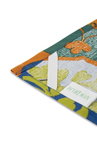 Excelsa New Delhi Kitchen Towel 100% Cotton 70 x 50 cm with Hole, Front New Delhi Decor and Back White, Cm. 70 x 50 - Image 2
