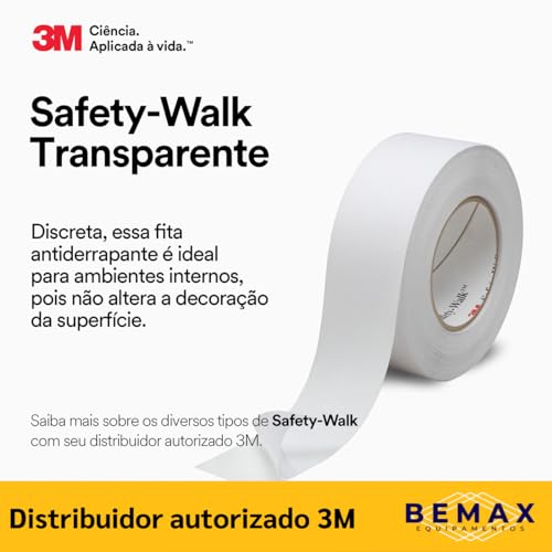 Kit 2 Fita Antiderrapante 3m Transparente Escadas 20 Metros