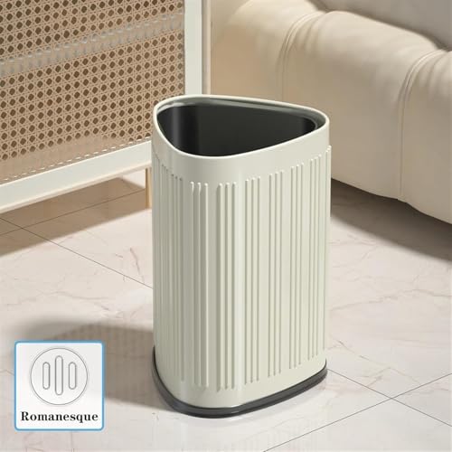 Papelera de acero inoxidable elegante y duradera para baño y salón 6
