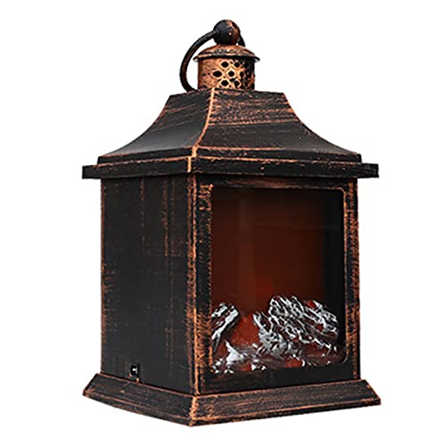 Lampe effet flamme simulée à pile AA pour déco de table sans danger ni chaleur