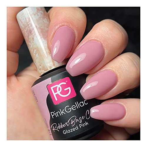 Pink Gellac Rubber Base Cover Gel - Glazed Pink UV/LED Gel Polish