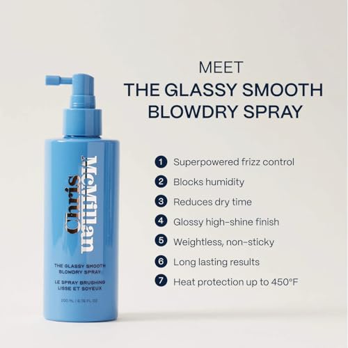 Image of Chris McMillan The Mini Glassy Smooth Blowdry Spray for Frizz Heat Protection 1.7 oz /50 ml