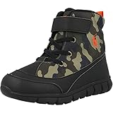Polo Ralph Lauren Boy's Barnes Boot (Little Kid) Black/Olive Camouflage Mesh/Orange Pony Player 11...