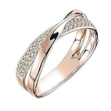 [Rockyu] リング レディース 人気指輪 オシャレ 交差リング シルバー ステンレス 金属アレルギー対応 リボンのリング