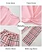 XUANHAO Teen Girl Clothes Winter Fall Girls Size 10 Clothes Fashion Long Sleeve Twist Front Pullover Tops Pink Plaid Pants Sweatsuits Sets School Outfits for Girl 9-10