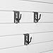 Proslat 13017 Heavy Duty U-Hook Designed for Proslat PVC Slatwall, 3-Pack