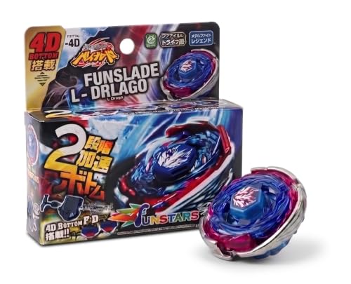 Image of Funstars Big Bang F:D Metal Fury Spinning Top with Launcher(Blue)(BB105)