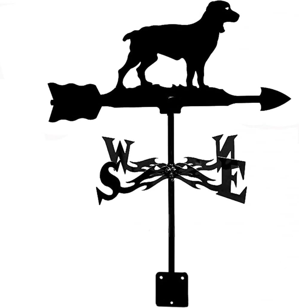 WIQUYBML Weather Vane,Weather Vanes Wind Direction Indicator Weathercock Stainless Steel with Anti-Rust Coating for Outdoor Decor Craft-Springer Spaniel Dog