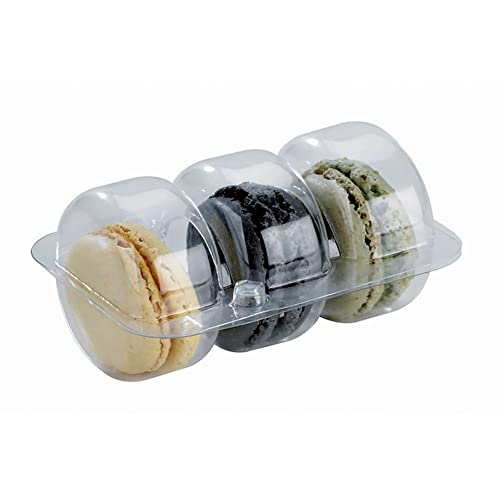 PackNWood 210MACINS3 Rectangular 3 Macarons Insert - 300 / CS