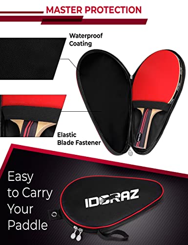 Funda para pala de ping pong con material impermeable de alta resistencia textil 4