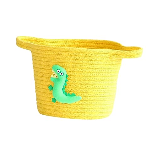 SEWOART Cesta Tejida De Algodón Cesto Para Guardar Ropa Juguetes Refrigerios Pequeño Para Cuarto De Habitación