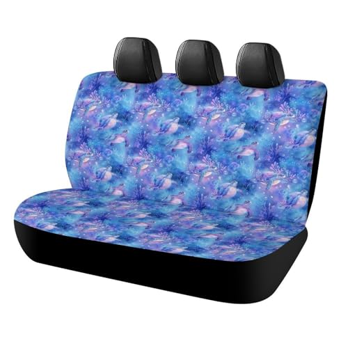 Housse de siège arrière pour camion et SUV en tissu élastique respirant motif tortue