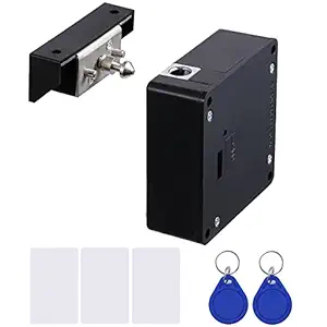 Electronic Cabinet Lock Kit Set with RFID Card and Tag Entry - Hidden DIY Locks for for Wooden Cabinet Drawer Locker