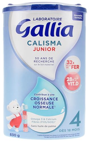 GALLIA Calisma Lait de croissance junior en poudre dès 18 mois 830 g
