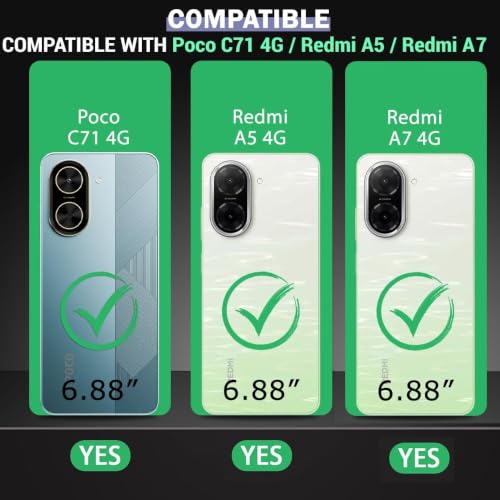 Image of COVERBLACK Flexible Rubber Case Back Cover Compatible for Redmi A7 / Redmi A5 4G - Transparent