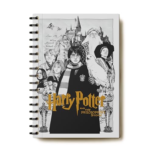 Image of Herry Poter Wiro Journal Notebook | 80 gsm Paper With 350GSM Hard Cover | Unruled | Pages - 160 | A5 Size | Wiro Binding | Versatile for School |Home & Office