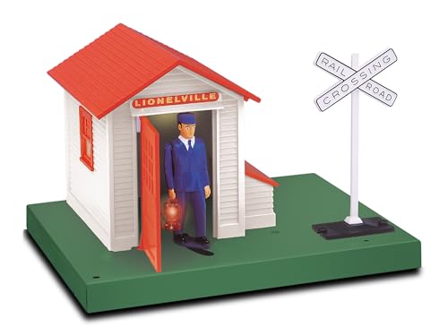 Lionel Auto Gateman : figurine animée et guérite de garde de gare pour circuit de train