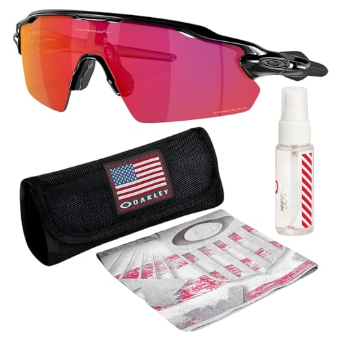 Oakley OO9211 RADAR EV PITCH - Non-Polarized Rectangle Shape Sunglasses with Official Eyewear Kit Bundle