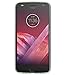 BAISRKE Moto Z2 Play Case, Moto Z2 Force Case with Flowers Slim Shockproof Clear Floral Pattern Soft Flexible TPU Back Cove for Moto Z2 Play / Z2 Force [Purple]