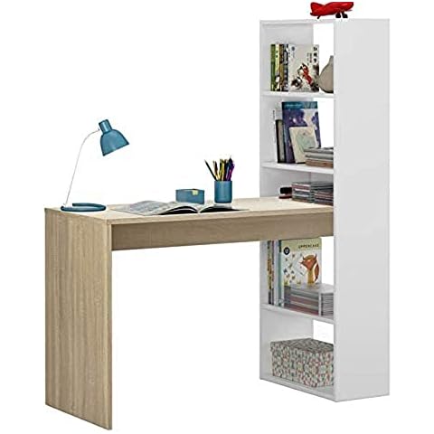 Bureau Dmora Denton avec bibliothèque Cover